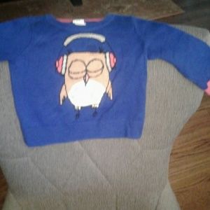 Royal Blue Owl sweater